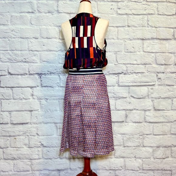 Tory Sport Pleated Mesh Knee-Length Skirt - Picture 5 of 7